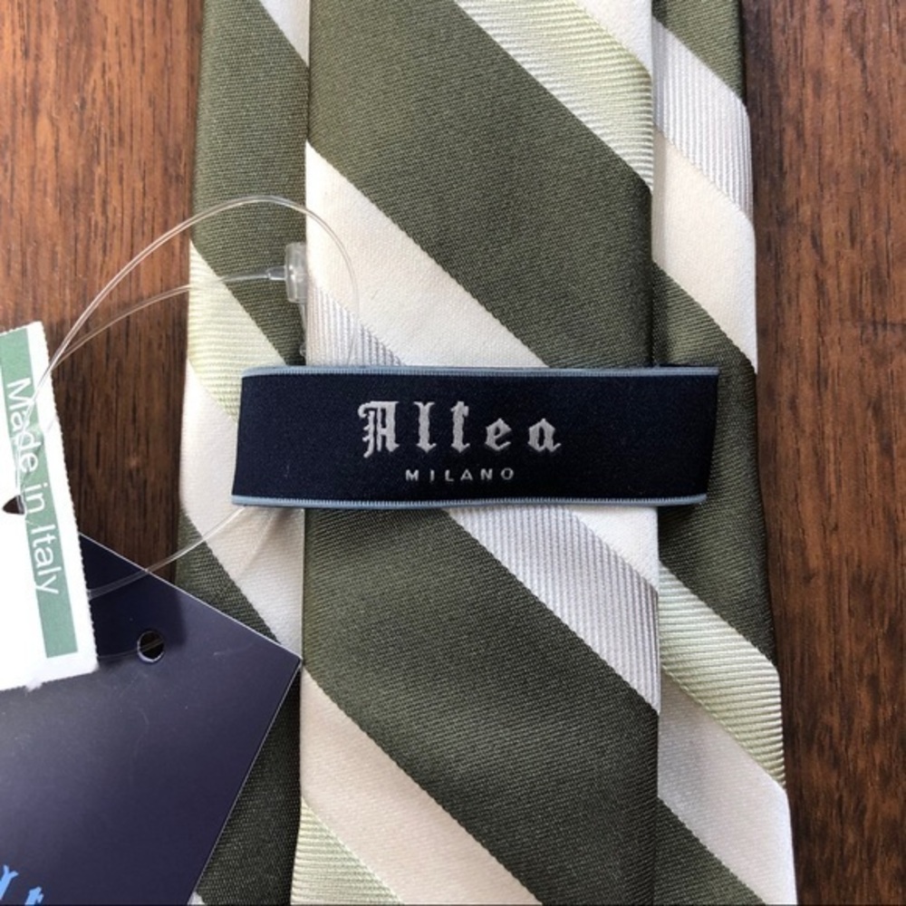Altea Milano NWT Striped Silk Tie